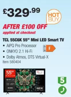55C6K 55" Mini LED Smart TV