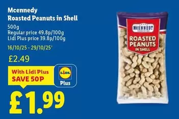 Lidl - Roasted Peanuts in Shell