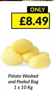 Potato Washed and Peeled Bag