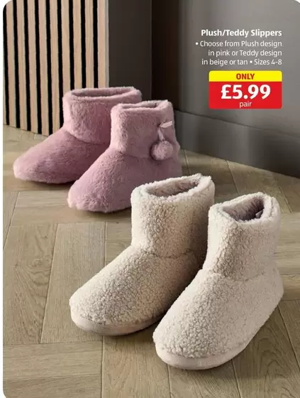 Plush/Teddy Slippers