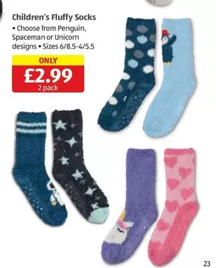 Penguin - Children's Fluffy Socks