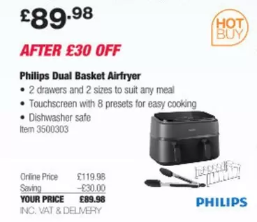 Philips - Dual Basket Airfryer