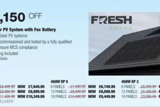 Solar PV System with Fox Battery