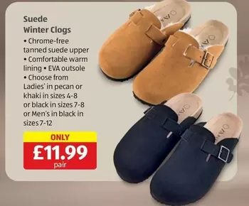 Eva - Suede Winter Clogs