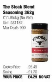 The Steak Blend Seasoning 362g