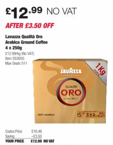 Qualità Oro Arabica Ground Coffee