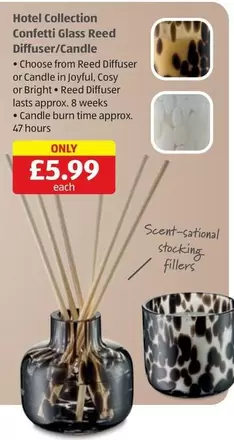 Confetti Glass Reed Diffuser/Candle