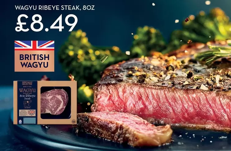 Premium - WAGYU RIBEYE STEAK, 8OZ