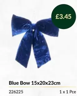 Blue Bow 15x20x23cm