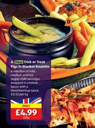 Trick or Treat Pigs in Blanket Roulette