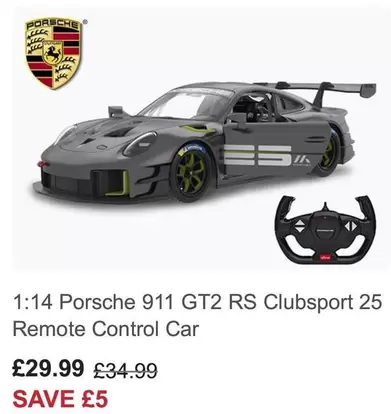 911 GT2 RS Clubsport 25 Remote Control Car