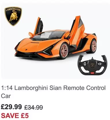 Lamborghini - Sian Remote Control Car