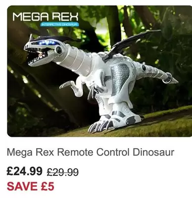 Mega Rex Remote Control Dinosaur