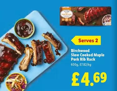 Slow Cooked Maple Pork Rib Rack