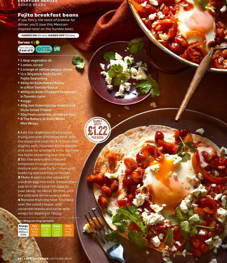 ASDA - Fajita breakfast beans