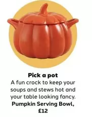 Pumpkin Serving Bowl