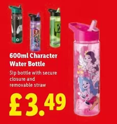 600ml Character Water Bottle