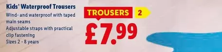 Waterproof Trousers