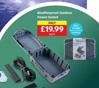 Weatherproof Outdoor Power Socket