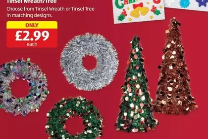 Tinsel Wreath/Tree