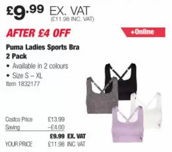Puma - Ladies Sports Bra