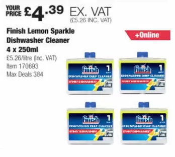 Finish - Lemon Sparkle Dishwasher Cleaner