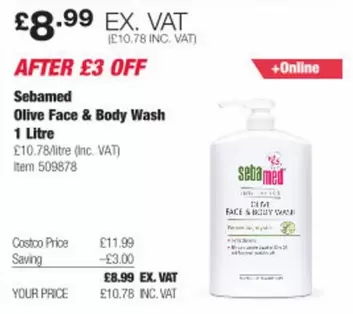 Olive Face & Body Wash