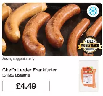 Chef's Larder - Frankfurter