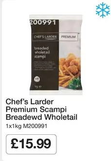 Chef's Larder - Premium Scampi Breadewd Wholetail