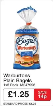 Warburtons - Plain Bagels