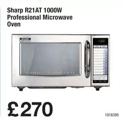 Sharp - R21AT 1000W Professional Microwave Oven