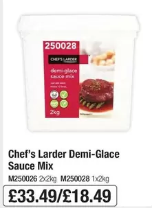 Chef's Larder - Demi-Glace Sauce Mix