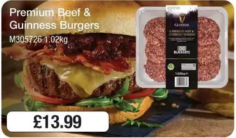 Premium -  Beef & Guinness Burgers