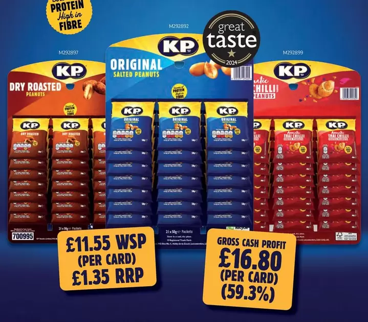 KP - DRY ROASTED, ORIGINAL SALTED PEANUTS, CHILLI