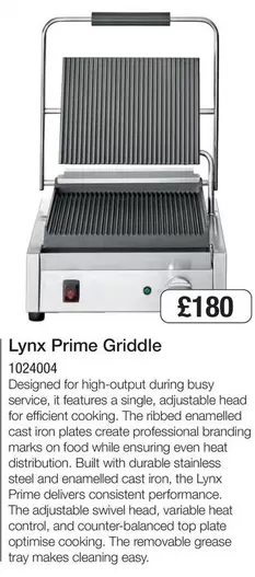 Lynx - Prime Griddle 1024004