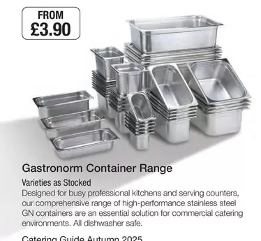 Gastronorm Container Range