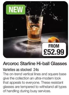 Starline Hi-ball Glasses