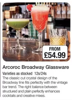 VINTAGE - Broadway Glassware