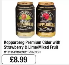 Kopparberg - Premium Cider with Strawberry & Lime/Mixed Fruit