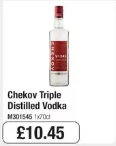 Triple Distilled Vodka
