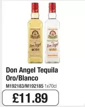 Angel - Tequila Oro/Blanco