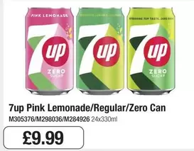 7up - Pink Lemonade/Regular/Zero Can