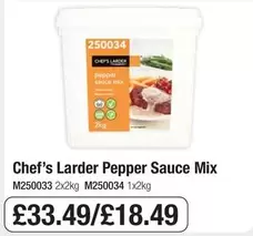 Chef's Larder - Pepper Sauce Mix