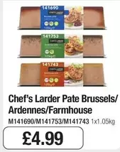 Chef's Larder - Pate Brussels/ Ardennes/Farmhouse