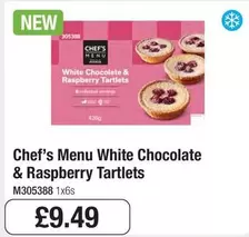 Chef - White Chocolate & Raspberry Tartlets