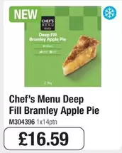 Chef - Deep Fill Bramley Apple Pie