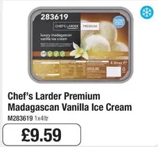 Chef's Larder - Premium Madagascan Vanilla Ice Cream