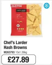 Chef's Larder - Hash Browns