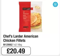 Chef's Larder - American Chicken Fillets
