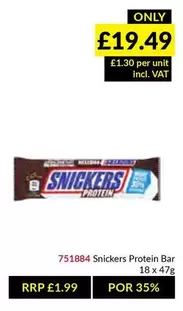Snickers -  Protein Bar